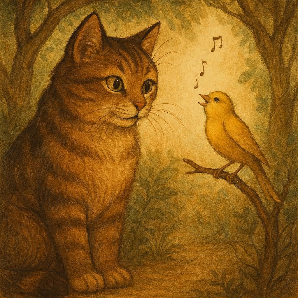 BAJKI Z MORAŁEM 3 bajki z morałem Bajka o kocie i kanarku Konrad Dziennik