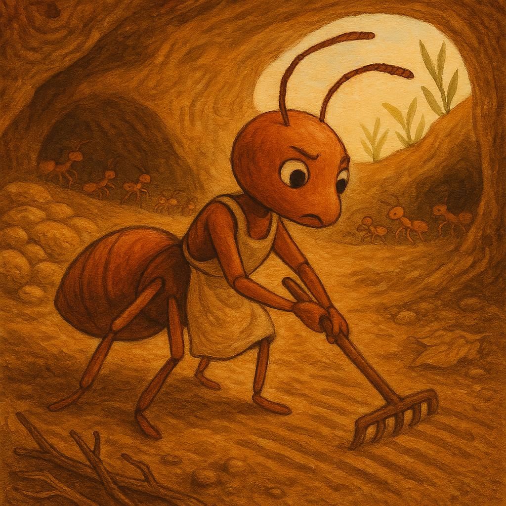 BAJKI Z MORAŁEM 5 bajki z morałem Bajka o mrówce harówce Konrad Dziennik