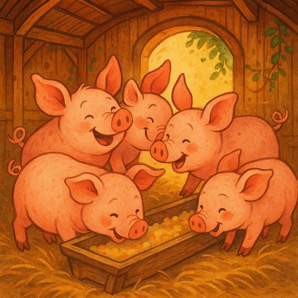 BAJKI Z MORAŁEM 8 bajki z morałem Bajka o pewnym chlewie Konrad Dziennik